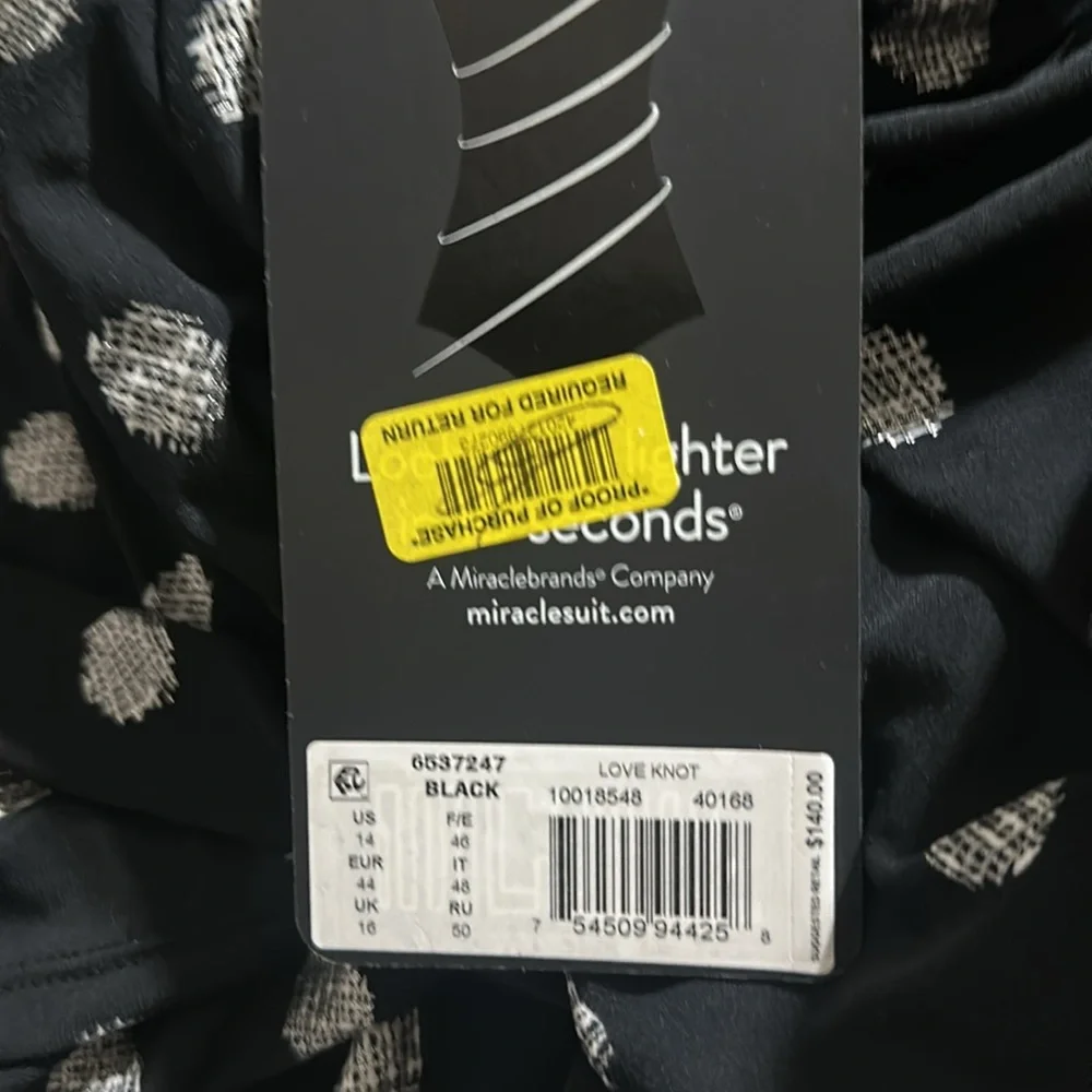 NWT MIRACLESUIT Pizzelles Love Knot Tankini Top - Picture 7 of 7